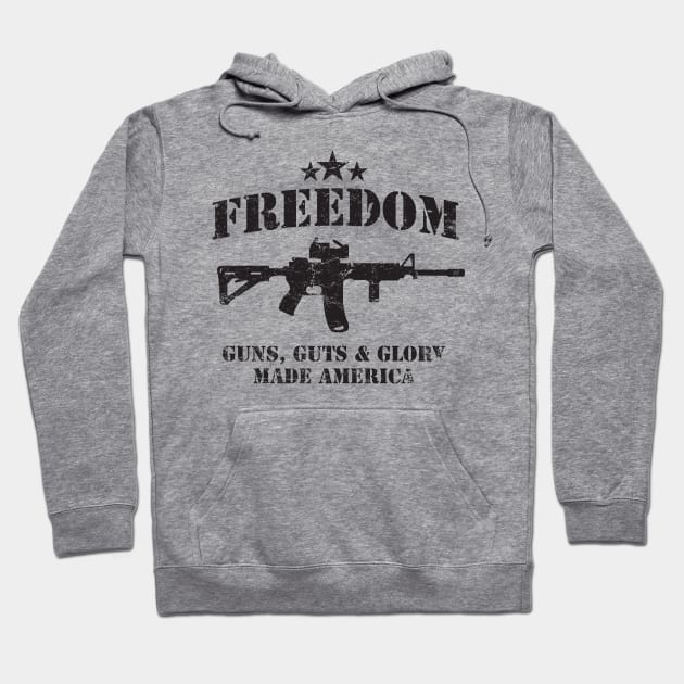 Freedom God Guts and Guns Hoodie by MikesTeez